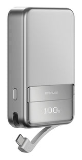 EcoFlow EF-RAPID5000-EU powerbank Lithium-Ion (Li-Ion) 5000 mAh Trådløs opladning Sølv