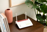 Box FRITZ! 6850 5G trådløs router Gigabit Ethernet Dual-band (2,4 GHz / 5 GHz) Sort, Rød, Hvid