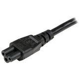 StarTech.com PXTNB3SEU2M el-ledning Sort 2 m CEE7/7 C5 forbinder