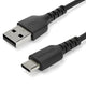 StarTech.com RUSB2AC1MB USB-kabel USB 2.0 1 m USB A USB C 0,48 Gbit/sek. 60 W Sort