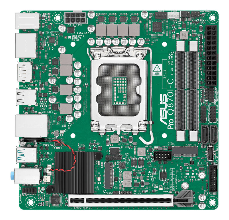 ASUS PRO Q870I-C-CSM Intel Q870 LGA 1851 (Socket V1) mini ITX