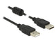 DeLOCK 1m, 2xUSB 2.0-A USB-kabel USB 2.0 USB A 0,48 Gbit/sek. Sort
