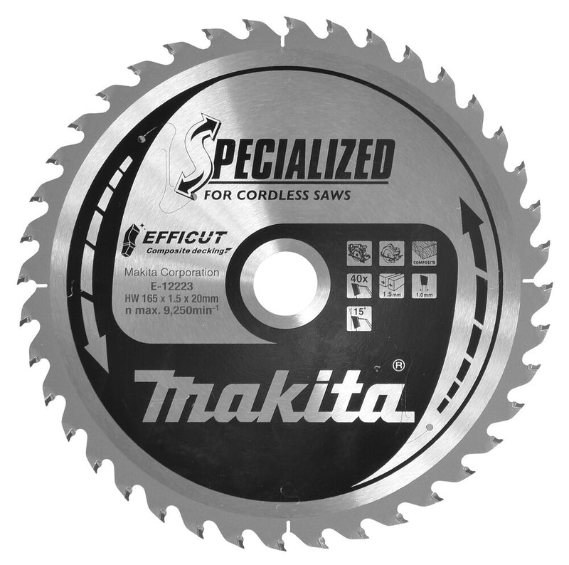 Makita E-12223 rundsavklinge 16,5 cm 1 stk