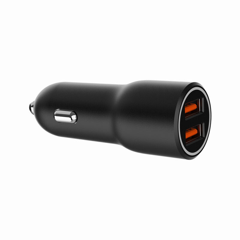Gembird TA-UC-A2QC36-CAR-01 oplader til mobil enhed Mobiltelefon, Smartphone Sort Cigartænder Hurtig opladning Automatisk