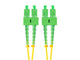Lanberg FO-SASA-SD11-0050-YE InfiniBand og fiberoptisk kabel 5 m SC Grøn, Gul