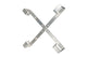 Extralink EX.6396 kabelorganisator Bord/Væg Kabelholder Aluminium 1 stk