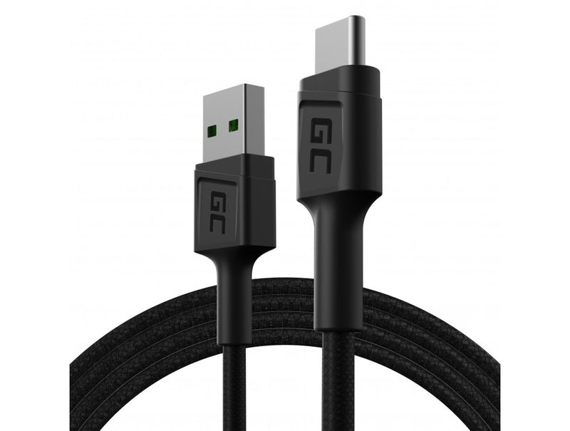 Green Cell KABGC22 USB-kabel USB 2.0 1,2 m USB A USB C 0,48 Gbit/sek. Sort