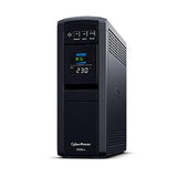 CyberPower CP1200EIPFCLCD UPS-enhed Interaktivt indgangsstik 1,2 kVA 720 W 6 AC stikkontakt(er)