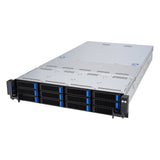 ASUS RS521A-E12-RS12U Socket SP5 Stativ (2U) Sort, Sølv