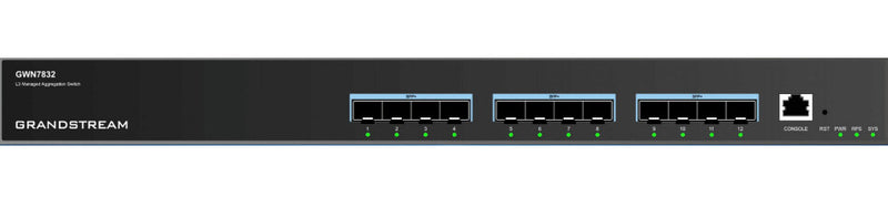 Grandstream Networks GWN7832 netværksswitch Administreret L3 10G Ethernet (100/1000/10000) Grå