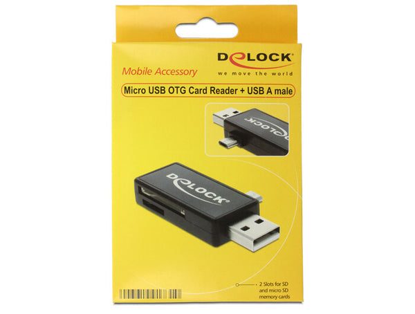 DeLOCK 91731 kortlæser USB 2.0 Sort