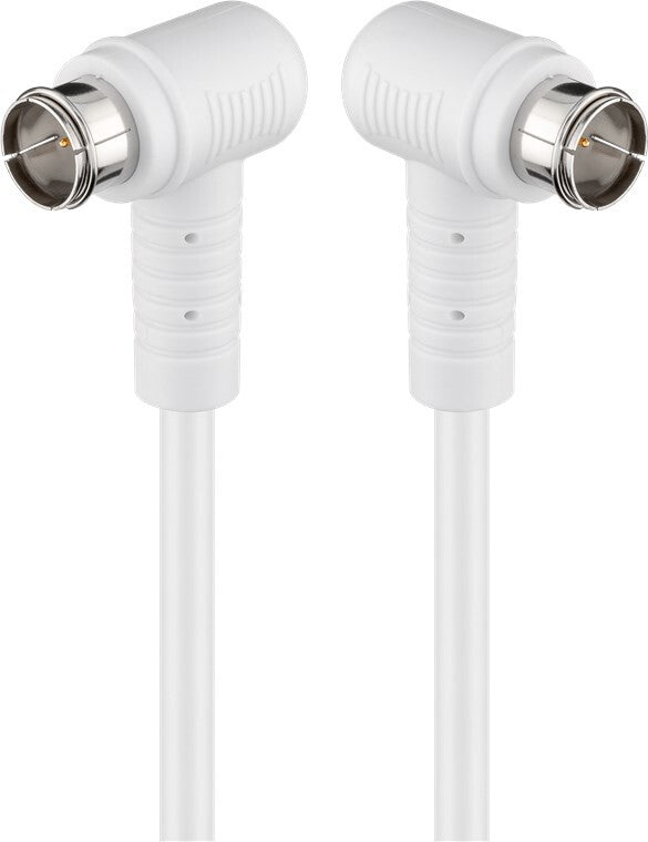 Goobay 67344 koaxial kabel 5 m F plug Hvid