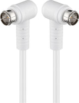 Goobay 67343 koaxial kabel 3,5 m F plug Hvid