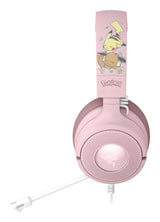 Razer Kraken V4 X – Pikachu & Eevee Edition Headset Ledningsført Spil USB Type-C / USB Type-A Lyserød