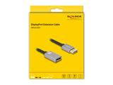 DeLOCK 81080 DisplayPort kabel 2 m Grå, Sort