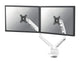 Neomounts DS70-250WH2 skærmbeslag og -stativer 81,3 cm (32") Skrivebord Hvid
