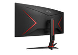AOC G2 CU34G2XP computerskærm 86,4 cm (34") 3440 x 1440 pixel UltraWide Quad HD LED Sort, Rød