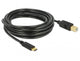 DeLOCK 83667 USB-kabel USB 2.0 4 m USB C USB B 0,48 Gbit/sek. Sort