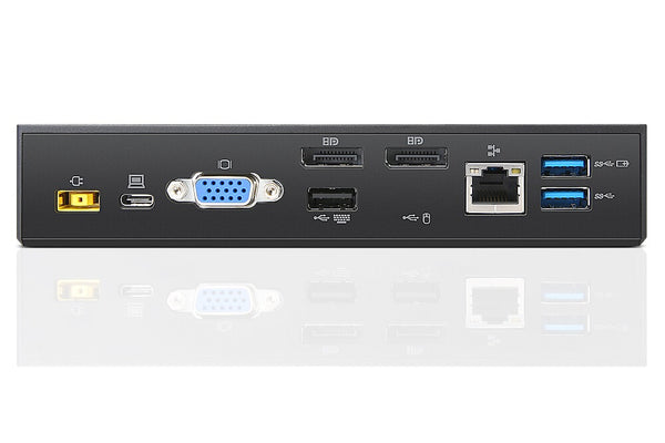 Lenovo 40A90090EU dockingstation Ledningsført USB 3.2 Gen 1 (3.1 Gen 1) Type-C Sort