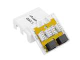 Lanberg OU6-0002-W stikdåse RJ-45 Hvid