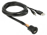 DeLOCK 85718 USB-kabel 1,5 m USB A Sort