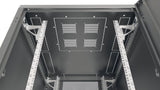 EFB Elektronik PRO-4280TS.P1P2 stativ 42U Fritstående reol Sort