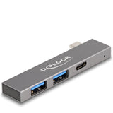 DeLOCK 64275 dockingstation Docking USB 3.2 Gen 1 (3.1 Gen 1) Type-C Grå