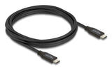 DeLOCK 81708 USB-kabel USB4 Gen 2x2 3 m USB C 20 Gbit/sek. 60 W Sort