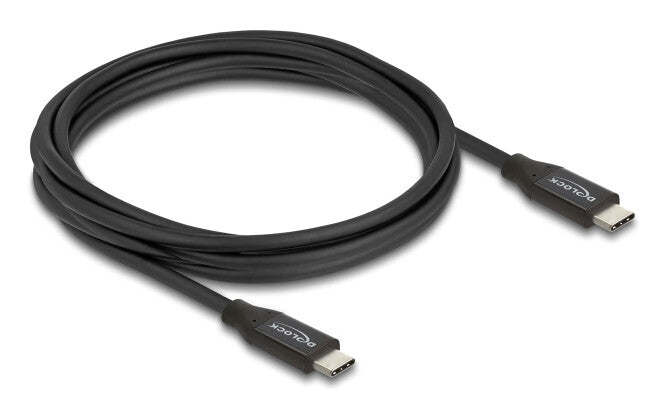 DeLOCK 81708 USB-kabel USB4 Gen 2x2 3 m USB C 20 Gbit/sek. 60 W Sort
