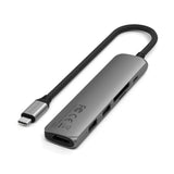 Satechi ST-P6SM interface hub USB Type-C 10000 Mbit/s Grå