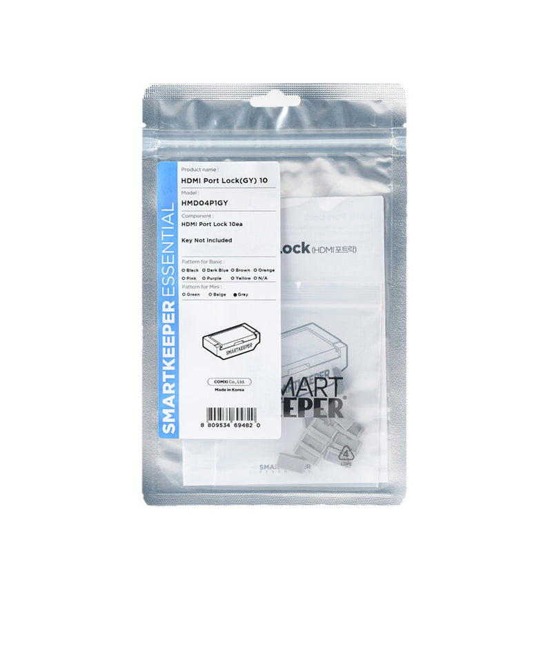 Smartkeeper HMD04P1GY portblokering HDMI Grå 10 stk
