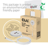 CLUB3D CAC-3026 oplader til mobil enhed Mobiltelefon, Smartphone Hvid USB Trådløs opladning Hurtig opladning Indendørs