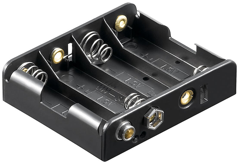 Goobay 11448 batteriholder og tryklås 4 AA
