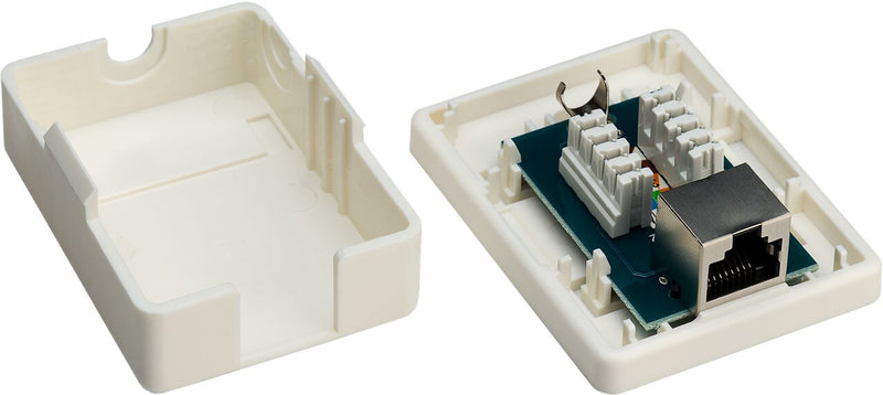 Goobay 77634 stikdåse RJ-45 Hvid