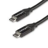 StarTech.com USB2C5C50CM USB-kabel USB 2.0 0,5 m USB C 0,48 Gbit/sek. 100 W Sort