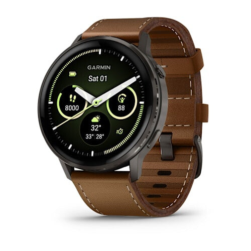 Garmin Venu 4 3,56 cm (1.4") AMOLED 45 mm Digital 454 x 454 pixel Berøringsskærm Sort Wi-Fi GPS (satellit)