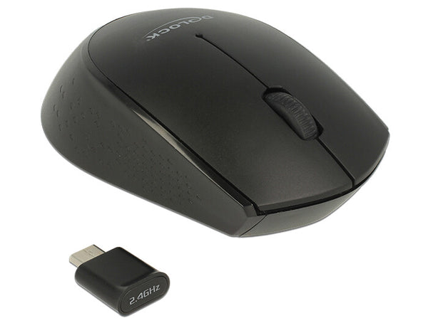 DeLOCK 12526 mus Kontor Ambidextrous RF trådløst Optisk 1000 dpi