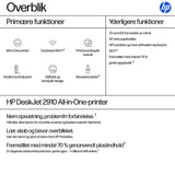 HP DeskJet 2910 Trådløst All-in-One Farve Printer, Instant Ink