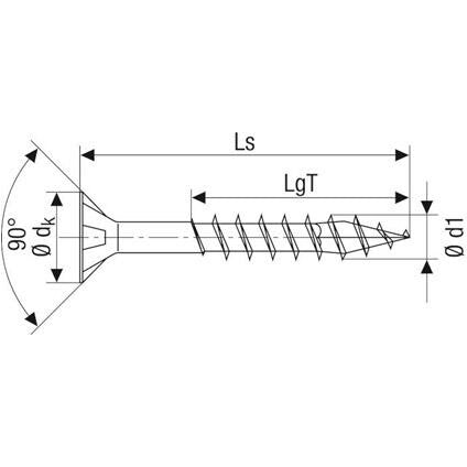 SPAX 0197000601203 skrue/bolt 120 mm 100 stk