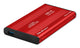 Qoltec 51860 drevkabinet HDD/SSD kabinet Rød 2.5"