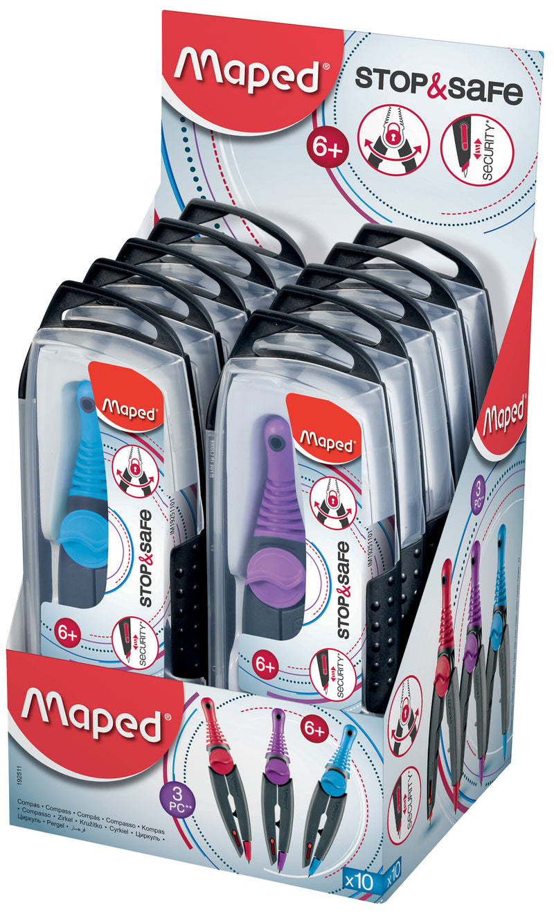 Maped 192511 5 Blå, Lilla, Rød 10 stk