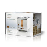 Nedis KABT510EWT brødrister 6 2 skive(r) 900 W Hvid