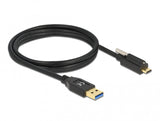 DeLOCK 84028 USB-kabel USB 3.2 Gen 2 (3.1 Gen 2) 1,5 m USB A USB C 10 Gbit/sek. Sort