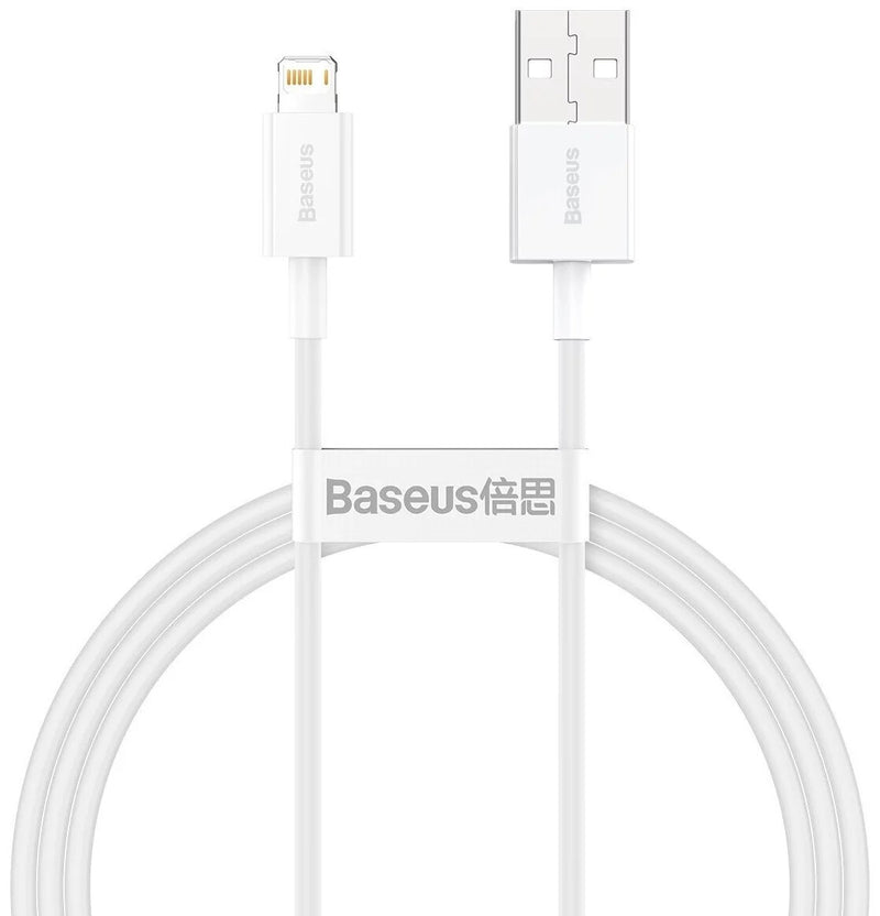 Baseus CALYS-A02 kabel til mobiltelefon Hvid 1 m USB A Lightning