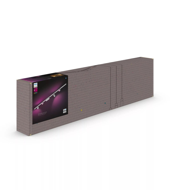 Philips Hue White and Color ambiance Perifo aflangt lysskinnesæt til loftsmontering (4 spots)