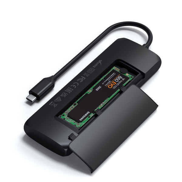 Satechi ST-UCHSEK dockingstation Ledningsført USB 3.2 Gen 2 (3.1 Gen 2) Type-A Sort