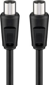 Goobay 68150 koaxial kabel 5 m Sort