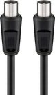 Goobay 68150 koaxial kabel 5 m Sort
