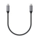 Satechi ST-U4C25M USB-kabel USB4 Gen 3x2 0,25 m USB C 40 Gbit/sek. Sort, Grå