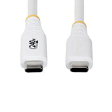 StarTech.com S2CEPR2MW-USB-CABLE USB-kabel USB 2.0 2 m USB C 0,48 Gbit/sek. 240 W Hvid